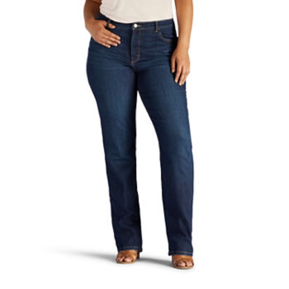 Lee Riders Slim Straight Dark Denim Jeans